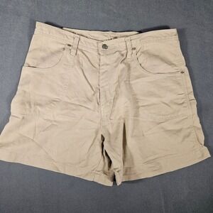 Gitano Shorts Womens 16 Tan Khaki Denim High Waisted Vintage 90s Cotton Twill‎